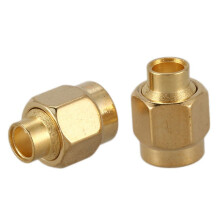 60x SMA Male Plug Solder RF Coax Connector for Semi-Rigid RG402 0.141 Inch Cable Gold