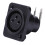 30Pcs Black XLR 3Pin Female Jack Panel Mount Chassis PCB Socket Connector 7