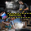 Rechargeable LED Work Light Magnetic Flashlight Portable 7 Flashlight Mode With Magnetizable Base Rotatable Stand 360 3