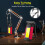Rechargeable LED Work Light Magnetic Flashlight Portable 7 Flashlight Mode With Magnetizable Base Rotatable Stand 360 5