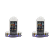 2X RGB Nixie Tube Clock WIFI NäTverksansluten LED-Ljusemitterande IPS-FäRgskäRm DIY Analog Digital Tube Night Light