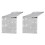 2X Disco Party Table Runner Mirror Silver Foil Table Runner Glitter Metallic Table Cover for Disco Dance Party Wedding 2