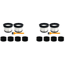 4Pcs DCV5011H HEPA Filter for DCV501HB Cordless Handheld Vacuum, with 8 Foam Sleeve Filters & 2 Brush