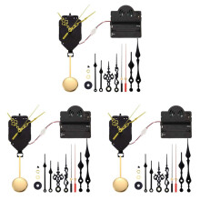 3X Quartz Pendulum Trigger Clock Movement Chime Music Box Completer DIY Wall Mechanism with 12Pairs Clock Hands