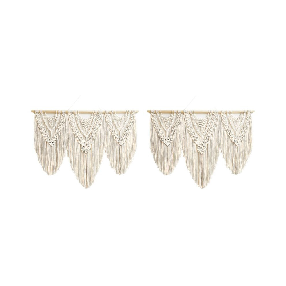 2X Macrame Wall Hanging Handwoven Bohemian Cotton Rope Boho Home Decor 6032633852484