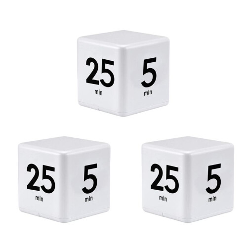 3X Square Timer Kitchen Timer  Management Timer for Gravity Sensor Flip for  Management