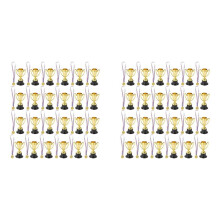 96 PCS Trophy and Medals Set,24Pcs Gold Plastic Trophy Cup and 24 PCS Medals for Kids Sports Awards, Party Favors