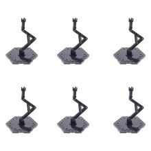 6X Modell Displayhylla, ModelldisplaystäLl, LäMplig för Gundam Modellstativ Action Figure Stativ och HG, RG Modelldisplay