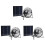 3X -Ventilador EléTrico com Painel Solar PortáTil 5W 4 Polegadas com Efeito de Estufa Exaustor Solar para EscritóRio Ao Ar Livre 1