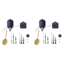 2X Movimento un Pendolo al Quarzo Parti di Riparazione da Parete DIY, Meccanismo DIY Movimenti un Pendolo Sostituzione Carillon Orologio da Parete