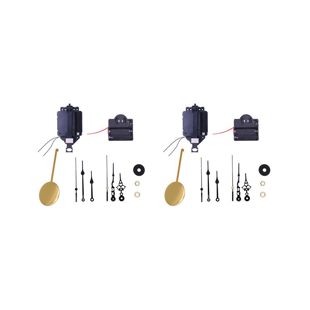 2X Quartz Pendulum Movement Diy Wall Repair Parts,Diy Mechanism Pendulum Movements Chime Music Box Wall Clock 4711643161787