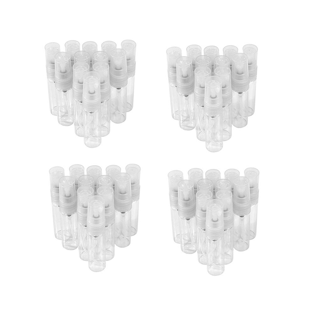 100Pcs 5Ml Glass Refillable Travel Perfume Empty Bottle Atomizer Pump Spray Typecat
