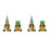 4X St Patricks Day Decoraties - St Patricks Day Decor Kabouter Pluche Groene Ierse Kabouter  Kabouter Beeldje 1