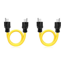 2X 60cm 12AWG3.31mm5-15Pto5-15P RV Plug Cable for RV