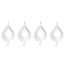 4Pack 10 Inch Sublimation Wind Spinner Blanks 3D Wind Spinners Hanging Wind Spinner for Indoor Outdoor Garden Decoration