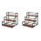 2X Coffee Syrup Rack 3-Storey Storage Rack Wine Rack Wine Rack Kitchen Seasoning 2
