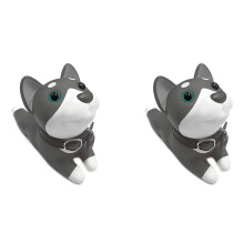 2X Door Stop, Cute Dog Husky Door Stop Decorative Animal Door Wedge