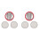 2 Set Front Filter and Rear Filter Replacement Accessories Kits for  H7 Robotic Vacuum Cleaner 1