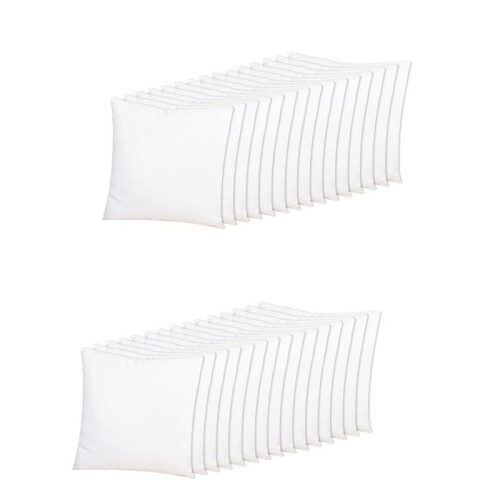 30 PeçAs Sublimação Blanks Fronhas 16X16 Polegadas Capas de Almofada Brancas Capas de Almofadas Transferência de Calor DIY Imagem Personalizada