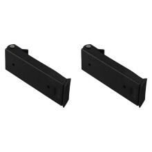 2X Tungt Dörrstopp Dörrhållare Kick Down Dörrstopp Robust Ingen Borrning Under Dörr Bullerstopper Svart