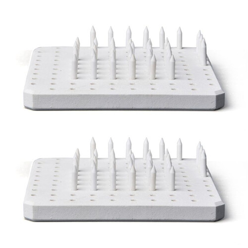 2X Ceramic Refractory Pad Support Nail Kiln Tool High Temperature Resistant Material Pottery Tools