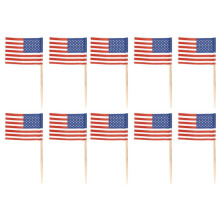 1000 Amerikanische Flagge Zahnstocher Party Cupcake Dekoration Sandwich  Food Picks