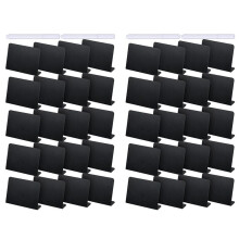 40Pcs 4 x 3 Inches  Chalkboard Table Tent Sign Chalkboard Buffet Tags Food Label for Party Tabletop Chalkboard Signs