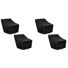 Patio Chair Covers,4 Pack Waterproof Outdoor Lounge Deep Furniture Cover,Single Garden Sofa Chair Cover 27X31X40In