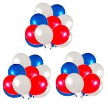Paquete de 180 Globos Rojos Blancos Y Azules Globos de Fiesta de Látex de 12 Pulgadas Decoración Perfecta