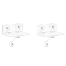2X Étagère de Fenêtre en Acrylique Transparent avec Ventouses, Étagère Suspendue pour Plantes, Appareil Photo, Cadre Photo