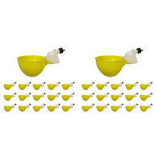 30 Stks Kip Waterer Automatische Drinker Kip Feeder Plastic Pluimvee Water Drinkbekers Pluimvee Boerderij Dier Benodigdheden
