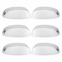 6x Chrome Seitenspiegelkappenabdeckung Außenrückspiegelgehäuse 25788157 25788156 für Chevy Silverado/für Sierra 2007-2013