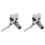 2X Marine VHF Antenna Mount Rail Mount Adjustable Antenna Base Mount Heavy Duty Ratchet Mount Base Pipe Clamp Hardware 2