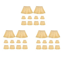 30 Pieces Scarecrow Straw Kit Paper Scarecrow Costume Accessories Neck Arm and Ankle Ties for Party Accessory