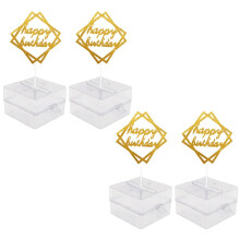 4X Cake ATM Funny Toy Box Cake Money Props Making Surprise for Birthday Cake Banquet Party