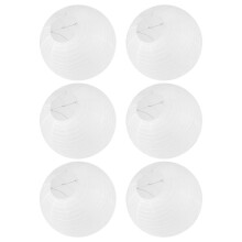 6 x Chinese Japanese Paper Lantern Lampshade for Party Wedding, 50cm(20 inch ) Creamy-White