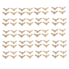 80Pcs 8x8cm Wood Carved Corner Onlay Furniture Home Decorations Unpainted Applique