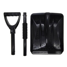 Snow Shovel Upgrade Emergency Snow Shovel and Removable Snow Shovel Suitable for Car,Home,Garden, Dirt Black