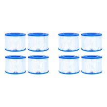 Pour Cartouche Filtrante de Piscine de Type VI, Paquet de 8 Filtres de Remplacement pour Spa Gonflable et Spa Compatibles avec 90352E 58323E