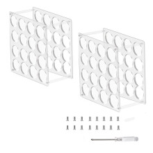 Vinyl Roll Storage Rack Sturdy Acrylic Vinyl Roll Holder Organization Multifunctional Art Gift Wrap Storage 32hole