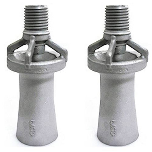 2PC 1/4 Thread Shape Venturi Spray Nozzle Mixed Flow Stir Beat  Electrophoretic Pool Plastic Sprinkler