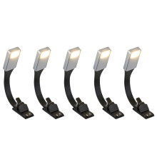 5X E-Book Ricaricabile LED Light per Carta  Nuovo USB Lampada da Lettura Lampada da Libro Lampada Lampada da Viaggio Lettore di Libri da Letto