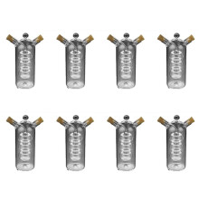 8X Double Layer Sauce Oil Bottle 2 in 1 Vinegar Glass Bottle Condiment Seasoning Sealed Kitchen Storage Bottles Jars