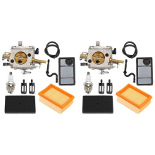 2X TS400 GaźNik Carb do Zestawu FiltróW Powietrza Pasuje do PiłY OdcinająCej dla TS400 TS 400 Wymień 4223 120 0600 Tillotson HS-274E