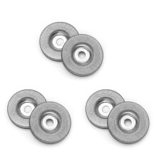 6 Piezas Disco Circular de Muela Abrasiva de Diamante de 50Mm para Afilador EléCtrico Multifuncional Accesorios de Afilado de Amoladora