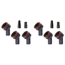 2X Round Horsehair Vacuum Dust Brush Attachment Compatible with Most Vacuum Cleaners with 1 1/4 Inch or 1 3/8 Inch Hose