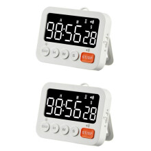 2X Kitchen Timer Digital Timer Manual Countdown Cooking Timer Cooking Shower Study Stopwatch Kitchen Gadget