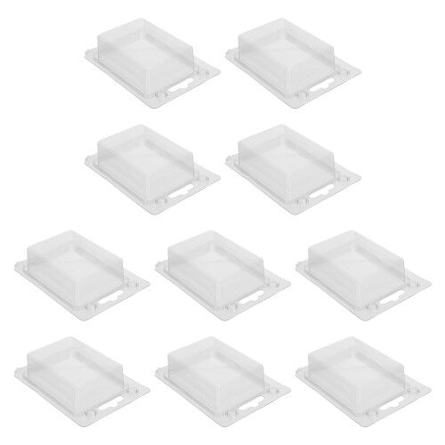 20Pcs Transparent Plastic Blister Storage Box Snap Closure 2