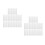 20Pcs Transparent Plastic Blister Storage Box Snap Closure 4