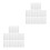 20Pcs Transparent Plastic Blister Storage Box Snap Closure 8